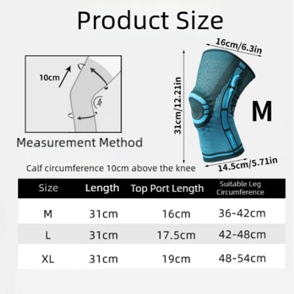 High Elastic Knee Brace Breathable Sports Knee Pad Professional Knee Compression Sleeve Soccer