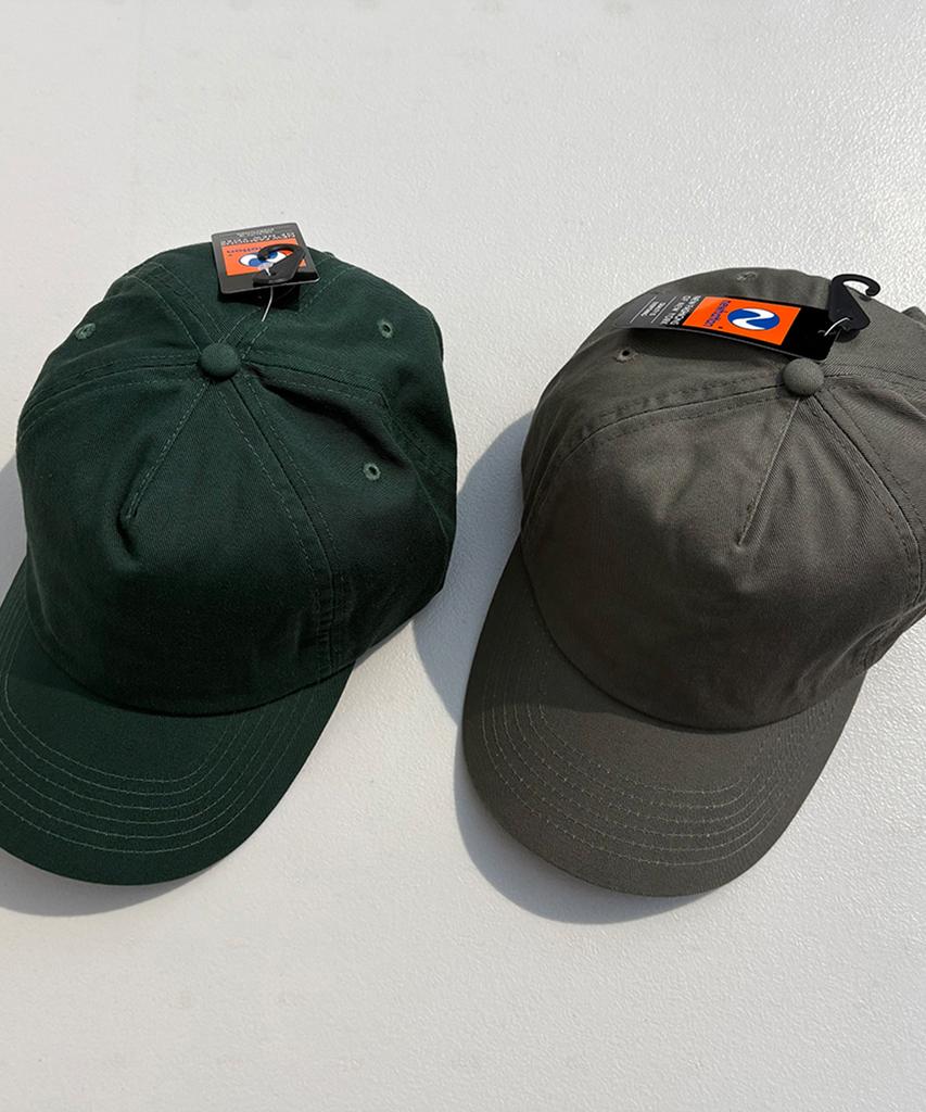 Nyuhaeteun Washed 5-Panel Ball Cap (Dark Green)
