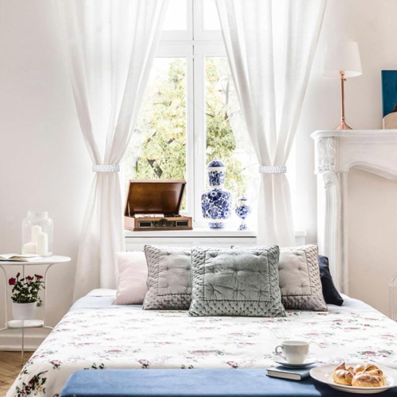 Macrame Curtain Tie Back Hand Woven Cotton Rope Back Tying Strap Versatile Tie for Drapes Blinds and Home Decor