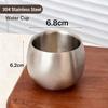 Stainless Steel Double-Wall Insulated Coffee Mug, Milk Cup, Heat-Resistant Tea Cup, 304 Stainless Steel Coffee Mug, Juice Cup