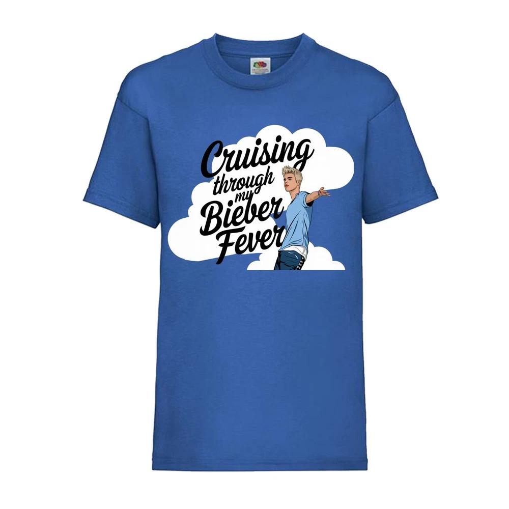 Adults Unisex Tshirt Cruising through my Beiber Fever T Pop Singer Graphic Te S