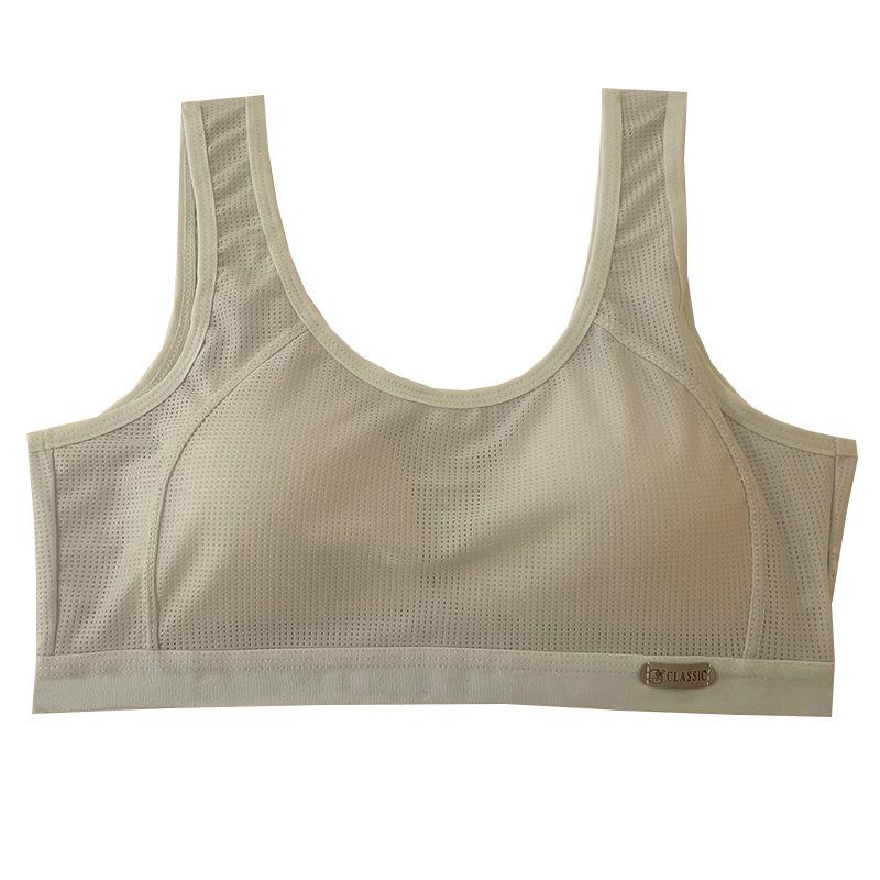 - Year Old Girl Development Period Underwear Fixed Cup Big Chest Small Junior High School Student High School Student Sports Shock Vest