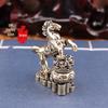 Pure Brass Horse On Treasure Basin - Retro Home and Office Desk Ornament