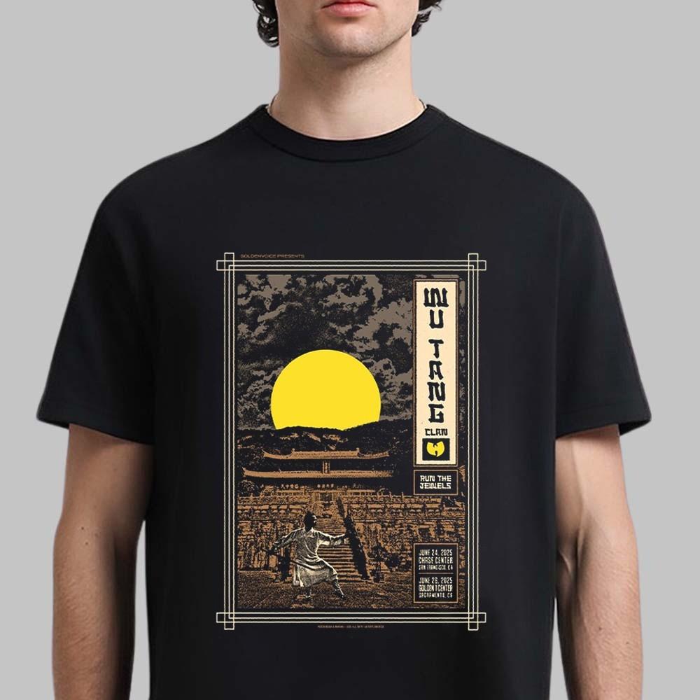Wu Tang Clan Sacramento California 2025 Tour Golden 1 Center June 26 2025 Shirt.