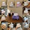 Style Floral Cloth Tissue Box Cover With Drawstring Organizer For Car And Home Decor