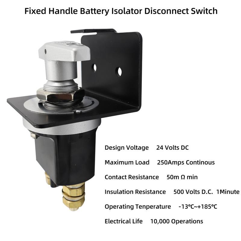 1500A Heavy Duty Battery Switch Battery Fixed Handle Isolator with Lock-Out Plate Fits Polarity Negative  for Autos Cars Boat RV