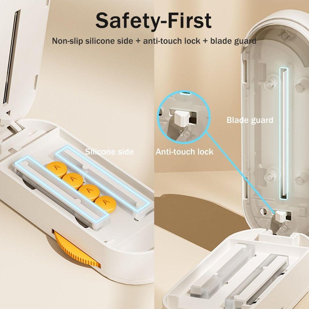 Drug Tablet Pill Cutter Adjustable Quartering Pill Divider  for Small or Large Pills
