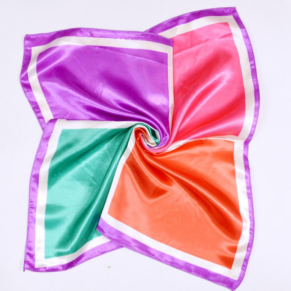 New Beige Green Giraffe Silk Scarf Summer Fall Elegant Satin Small Square Head Scarves Fashion Accessories Headband