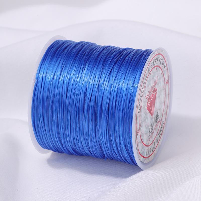 Fil Plat en Cristal Élastique pour Perles DIY et Création de Bracelets