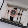 Stunning Teardrop Stainless Steel Quartz Watch Set Crystal Jewelry for Formal Event