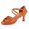 Scarpe da Danza Latina da Donna Tacco Alto 7CM Indoor Salsa Tango Scarpe da Ballo da Sala