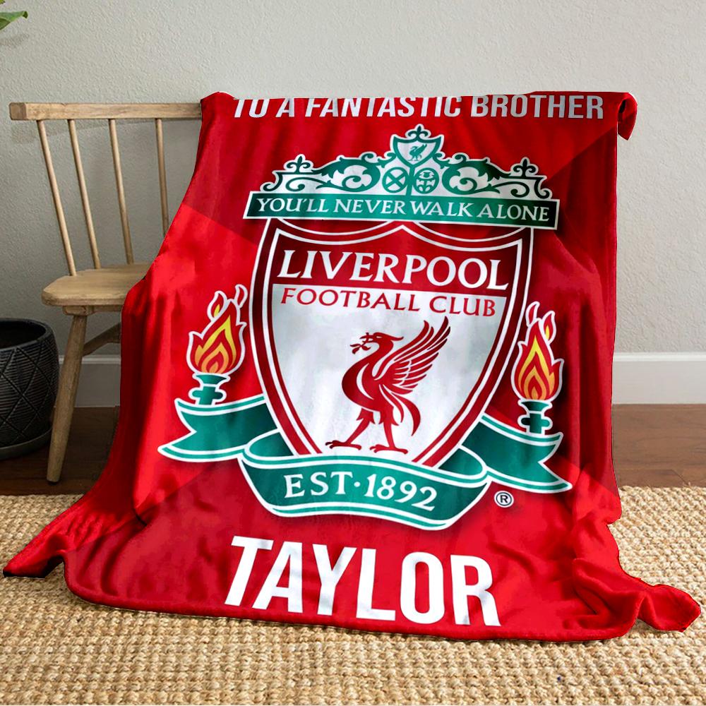 Liverpool Football Club Designed Flannel blanket for bedroom, living room, sofa, and nap