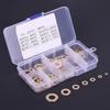 180Pcs Brass Flat Washer Assortment Set with Box M2 M2.5 M3 M4 M5 M6 M8 M10