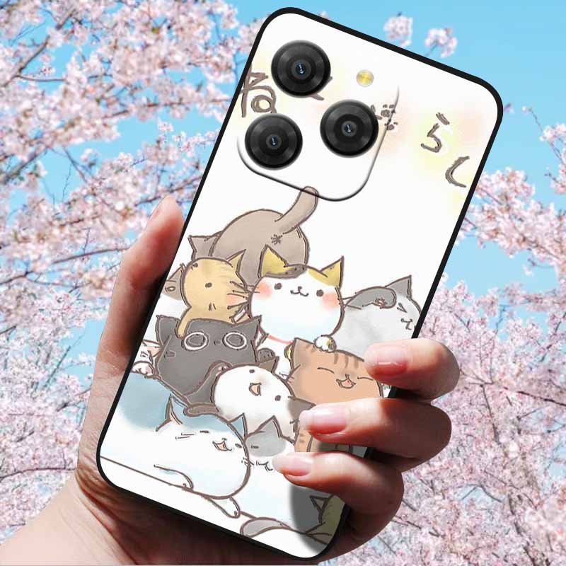 For Blackview Shark 9 5G Cases 3D Relief Flower Emboss Soft Silicone For Blackview Shark 9 5G 3D Cartoon Back Cover Cases Shark9
