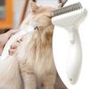 Pet Comb for Cats, Stainless Steel Automatic Hair Removal Grooming Brush, Shedding Tool for Pet Hair Removal