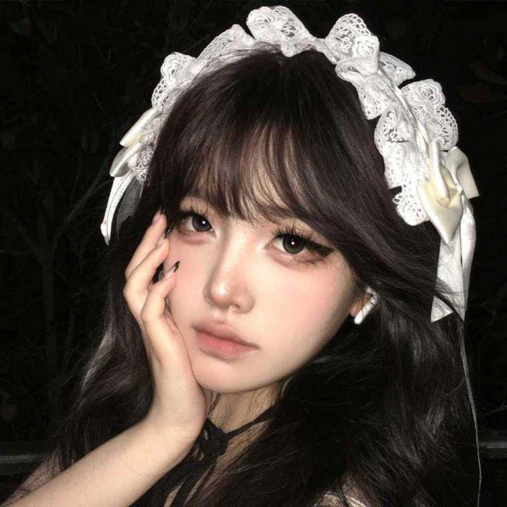 Lolita Cat Ears Headband Bow Headwear New Headdress Women