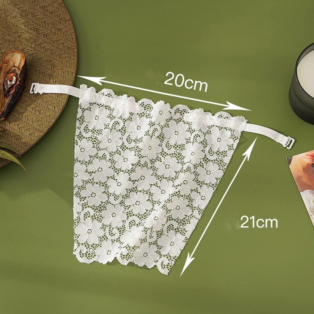Anti-Glare Lining Flower Transparent Overlay Corset Korean Insert Wrap Strapless Bra Wrap Chest Piece Cover Women Tube Tops