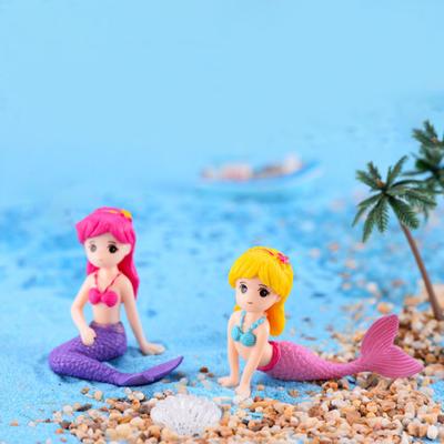 DIY Mermaid Mini Model Figurine Miniature Fairy Garden Bonsai Aquarium Decor
