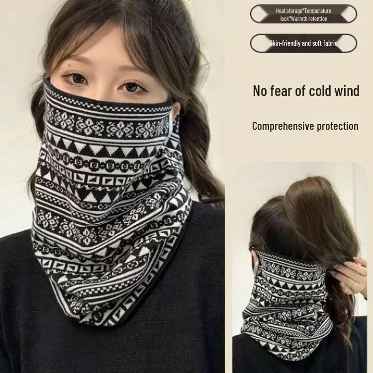 

Newcomer Offer: Women s Versatile Ear-Hanging Snood Mask for Warmth and Neck Protection