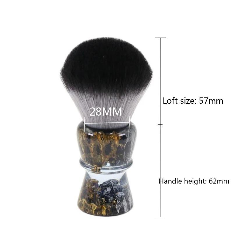 YAQI ROCKS 28mm Synthetic Hair Resin Handle Men Wet Shaving Brush Pursuing A Refined Lifestyle Provide Comfortable Shave For Men
