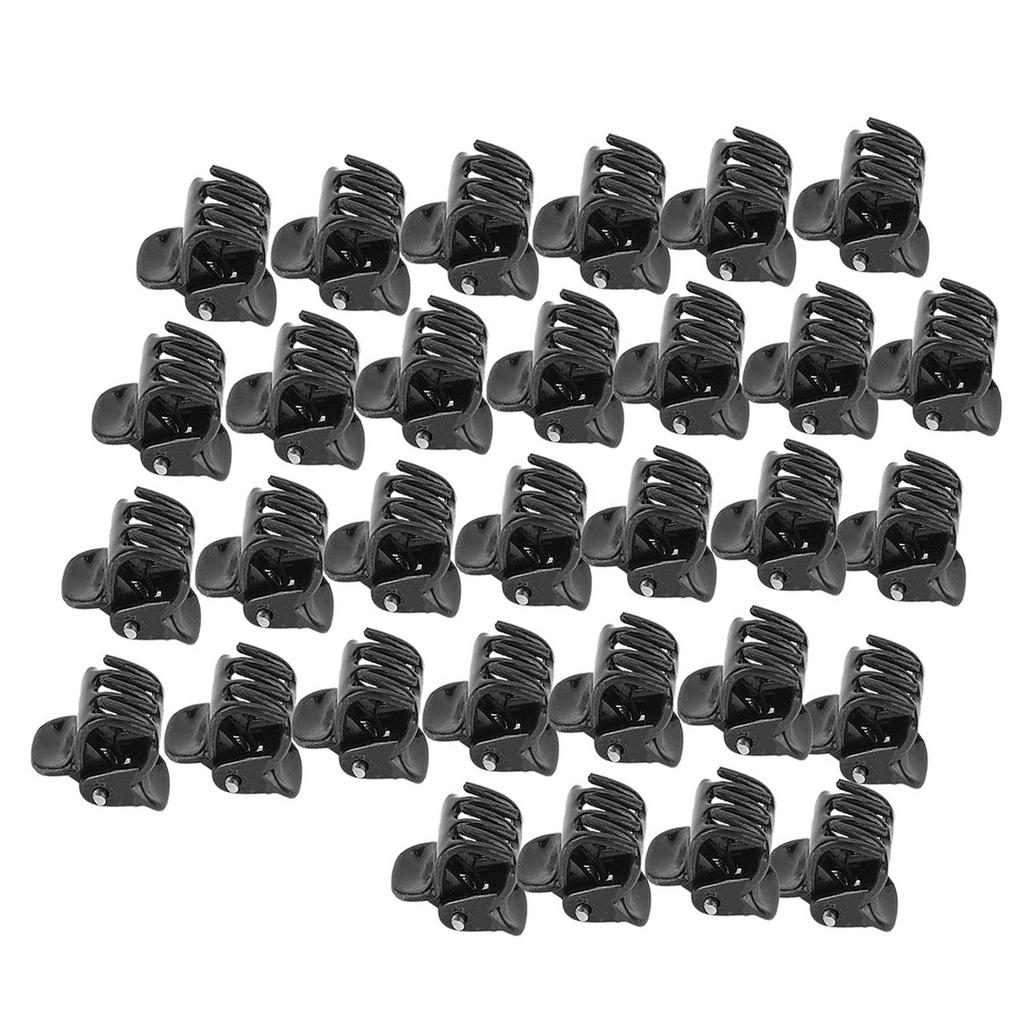100PCS Black Plastic Mini Clips Small Claws Hair Clip Clamp Clothes Hair Accessories