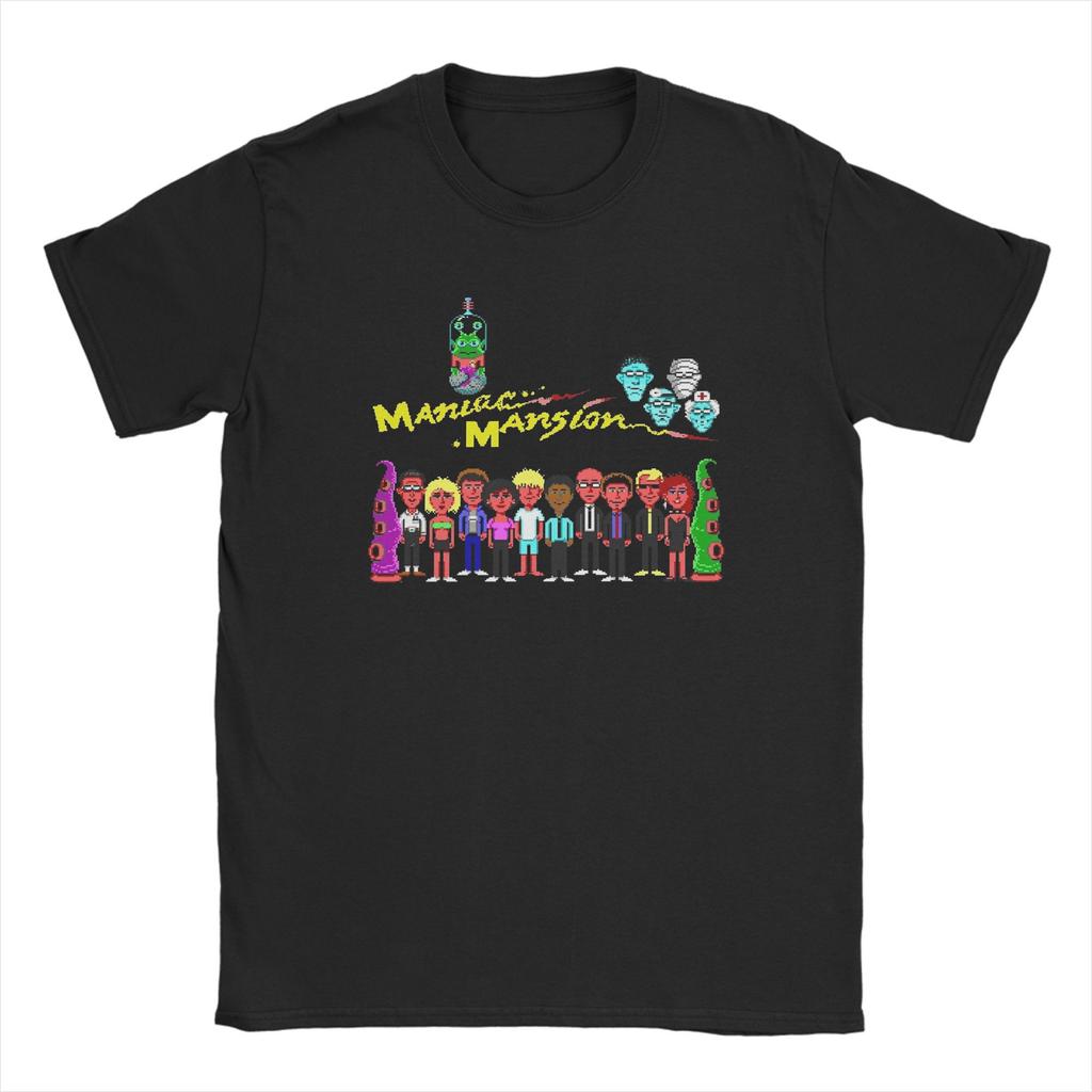 Unisex Unisexsion Day of the Tentacle T-Shirt Sommer Hip Hop T-Shirts Unisex 100% Baumwolle Rundhals 4XL 6XL Kleidung Kurzarm Y2K Oberteile