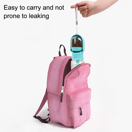 Travel 2-in-1 Pet Feeder Portable Dog Water Bottle Leak-Proof Water Dispenser