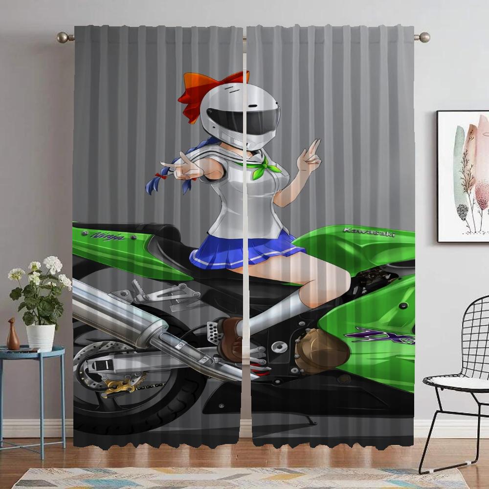 

Кухонные шторы для детской комнаты Bakuon, тюль для спальни, затемняющие шторы, украшения на Хэллоуин, 2 шт. W50xH70cmx2pcs-CL