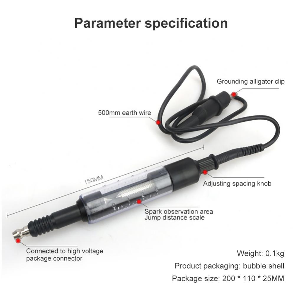 Auto Zündkerzentesterauto Zündspulentester Zündsystemtestereinstellbarer Tester Funkenstreckenmesser Auto Diagnosewerkzeuge