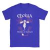 Elvira Dark Purple Bats and Coffin TShirt for Unisex Round Collar Short Sleeve T Shirts Big Size Clothing