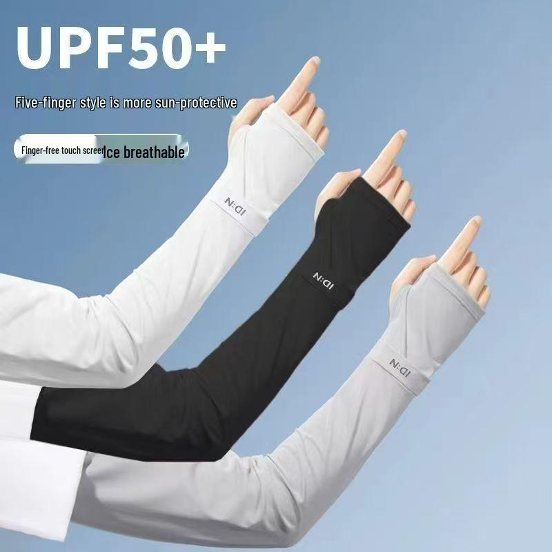 Summertime UV Protection Ice Silk Cycling Sleeves