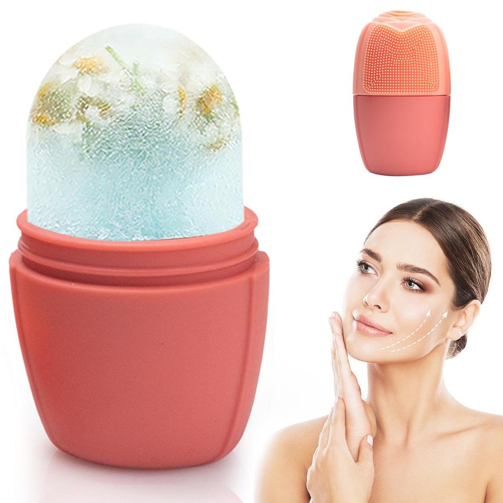 Silicone Ice Mold Facial Roller & De-puffing Cold Compress Beauty Tool
