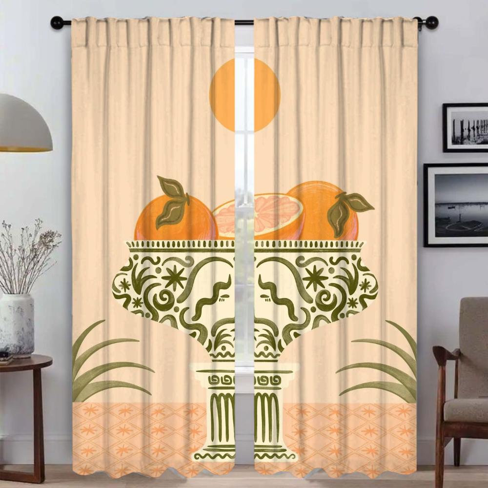 

Starmoon Myth Home Interior Шторы для гостиной Тюль для спальни Шторы для перегородки Оконные занавески Украшения на Хэллоуин W50xH70cmx2pcs-CL