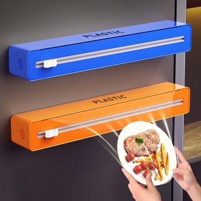 Com Cortador Deslizante Dispensador de Filme Plástico Dispensador de Plástico Filme Color Sólida Geladeira
