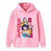 Kids Boys Girls Hoodie Cartoon Music Idol Group Print Long Sleeve Pullover Hooded Sweatshirt Casual Streetwear For Children Hip Hop Style Top