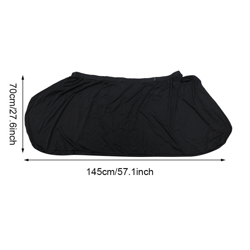 Black High-Elastic Bike Wheel Covers Dust-Proof Storage Bags For 24-26" Wheels Machine Washable For Indoor/Outdoor Use