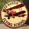 Red Baron Vintage Airplane Metal Wall Art Inch Rustic Indoor Outdoor Decor