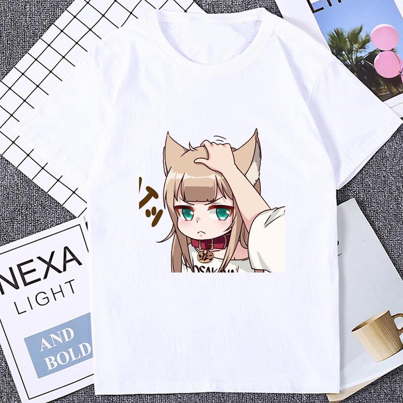 Neko Girl Anime Manga T-shirt XXXXL