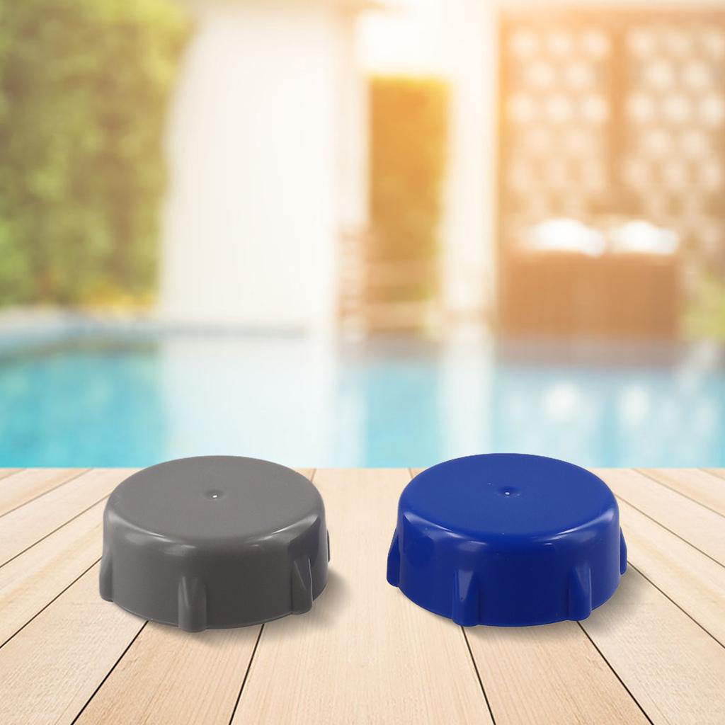 Pool Maintenance Blue Drain Valve Cap Above Ground Pool Easy Installation Leak-proof Design Robust Construction