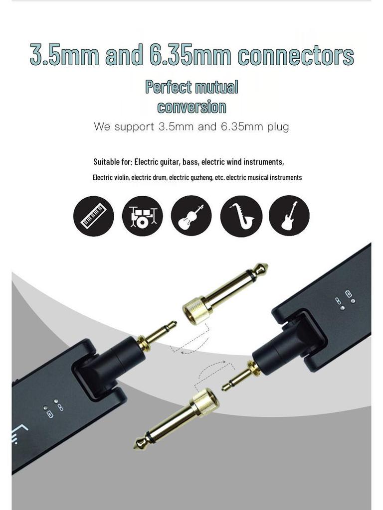 M-VAVE WP-8 Wireless Guitar Transmitter & Receiver System with Charging Case