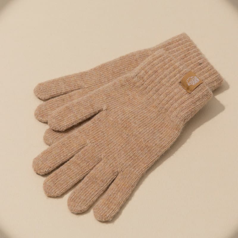 RECLOW RECLOW Plain Short Gloves Beige