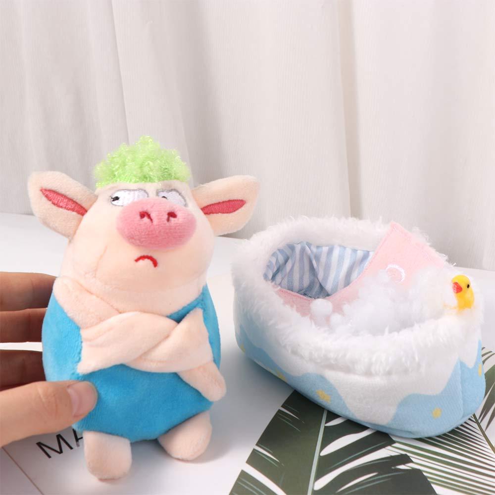 Desktop Decoration Doll Sleeping Bag Scene Decor 10cm Doll Bathtub Cotton Doll Bathtub  Photo Props