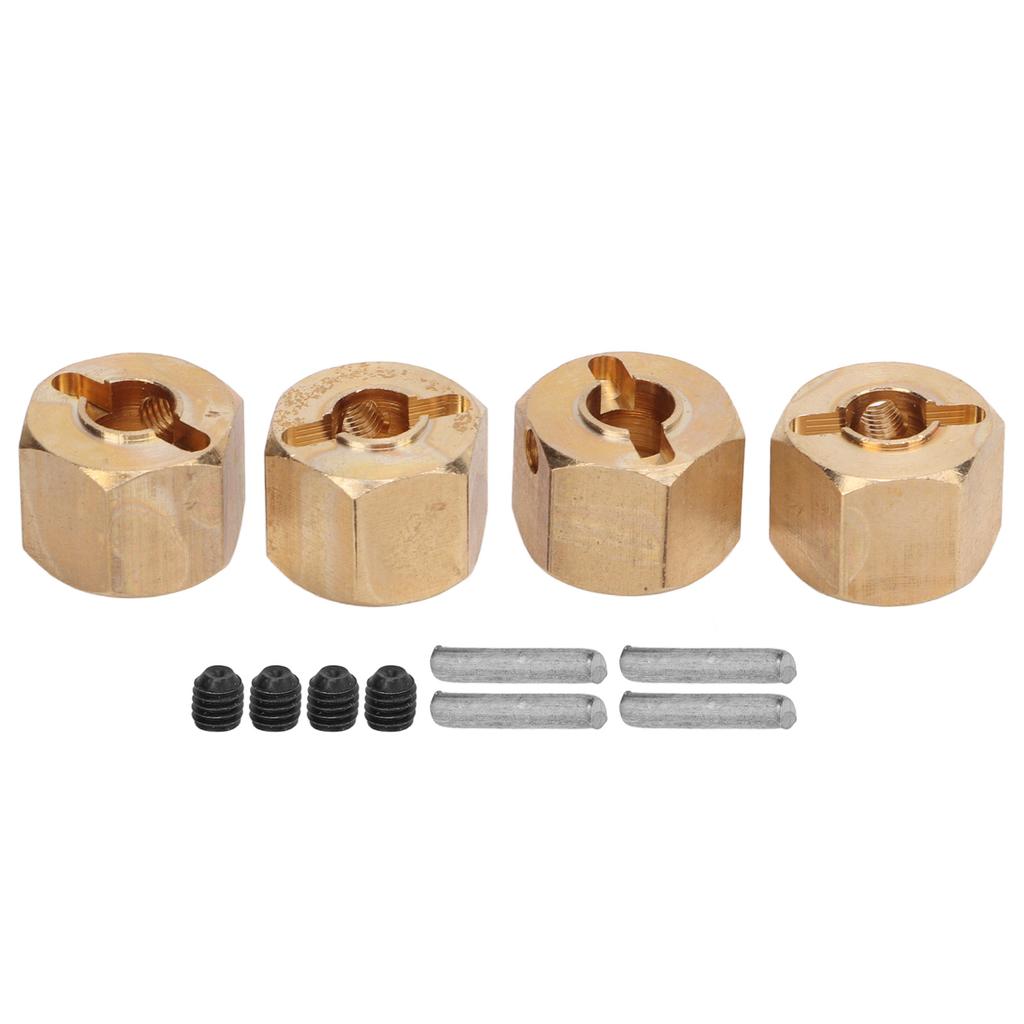 4pcs Set 12mm Hex Wheel Hub Extended Adapter for SCX10 90046 GN7 CC01 1 10 RC Cars9mm