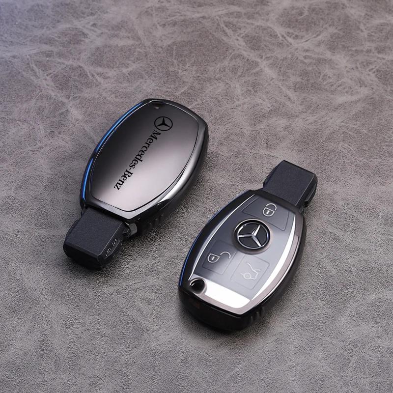 RPO5 Car Key Fob Cover Case Keychain Holder For Mercedes Benz Accessories A200 C180 C200 C300 GLA250 GLC300 GLE400 GLE500
