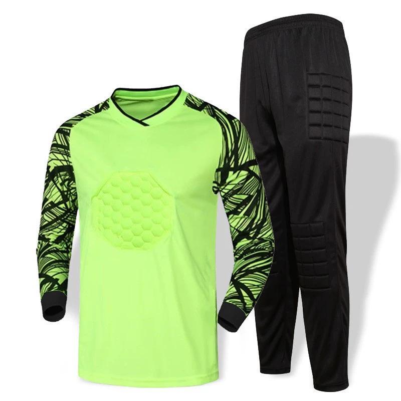 Goalkeeper Long Sleeve Padded Jersey Set - Anti-Fall, Anti-Collision Football Uniform