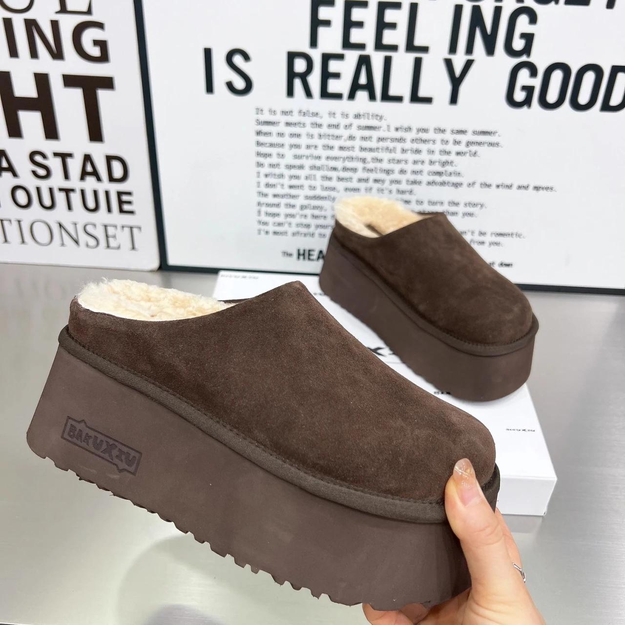 

мода Леопардові Платформа Хутро Бавовняні Тапочки Жіночі Замшеві Мюлі Взуття Жіночий Бренд Плюшеві Теплі В єтнамки 2024 Тренд Повсякденні Ботіночки Muejr 39 малиновий