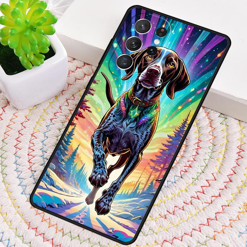 Shiba Inu Dalmatian Dog Starry Night Phone Case For Samsung Galaxy note 10 pro S26 S25 S24 S23 S22 Ultra Plus S21 FE S20 Cover