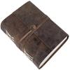 Leather Diary, Handmade Leather Bound Notepad for Men and Women 20.32 X 15.24 Cm, Gift for Any One