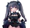 Nikkan Girl Gothic Sisters' Mischief Kurogiri Mea 1/5 Scale Painted Complete Figure