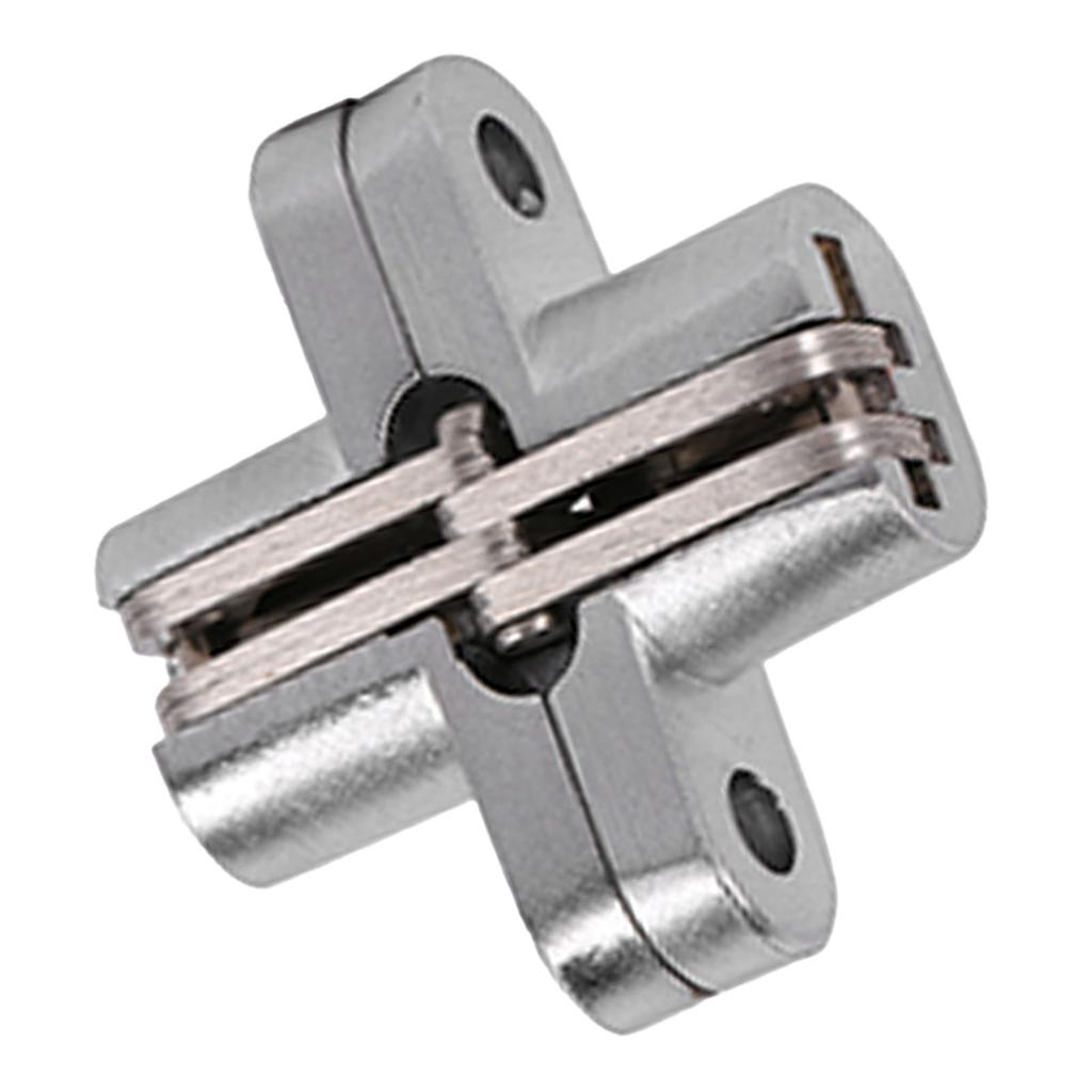 180 Degree Zinc Alloy Invisible Folding Door Cross Hidden Hinges 43.7mm 60.4mm  68.8mm 94mm